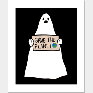 Climate change Ghost Halloween Posters and Art